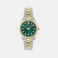 Ver.Millenium L.(Wc-0E) Women Quartz Green Dial Analog Stainless Steel Watch VE0E00425