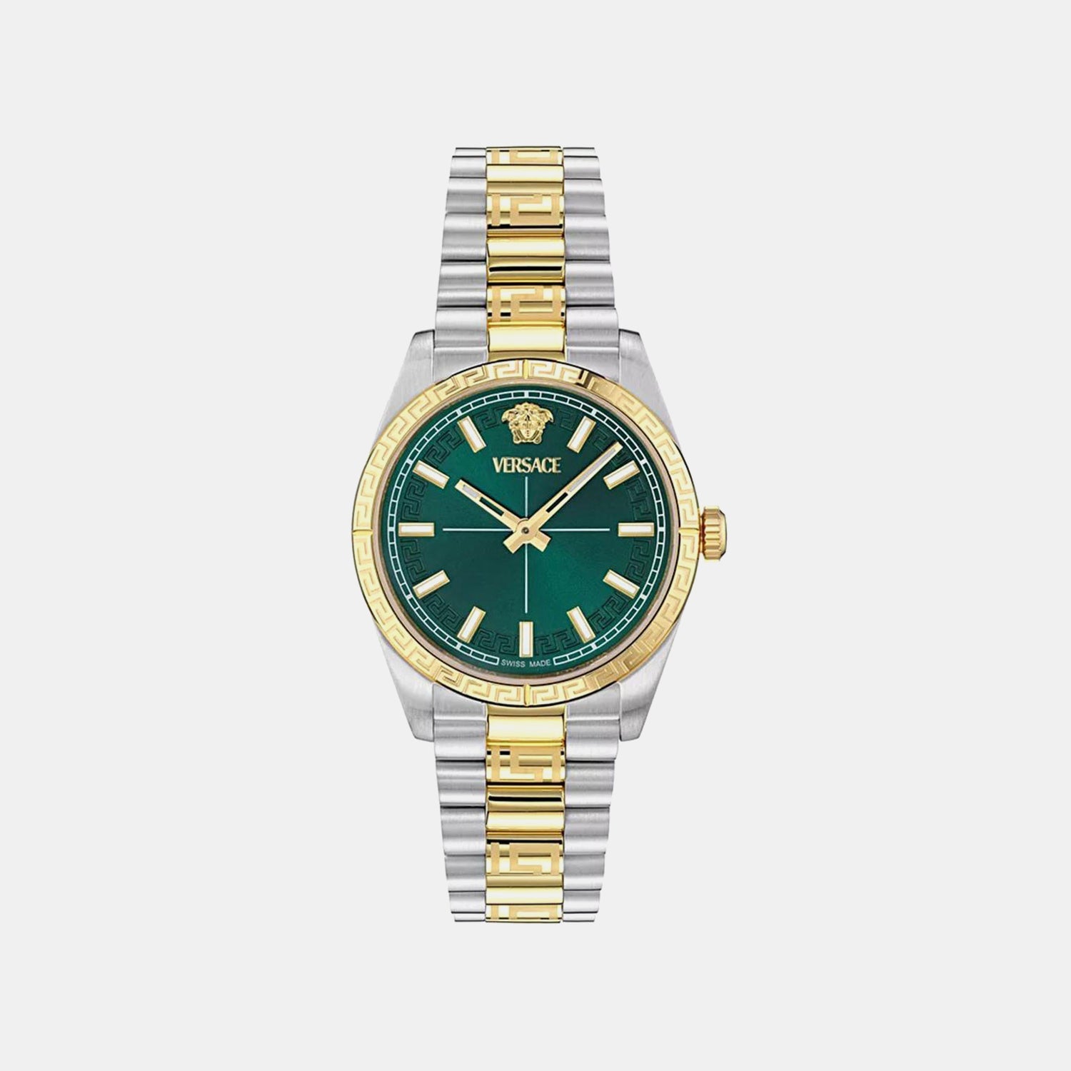 Ver.Millenium L.(Wc-0E) Women Quartz Green Dial Analog Stainless Steel Watch VE0E00425