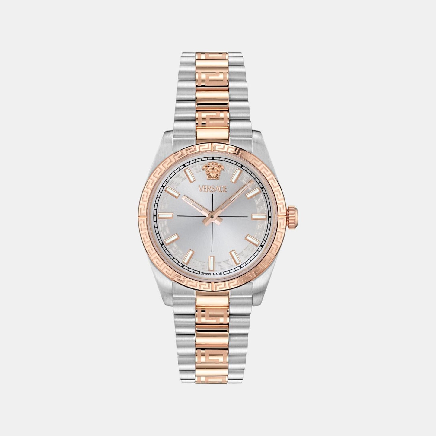 Women Quartz Silver Dial Analog Stainless Steel Watch VE0E00525
