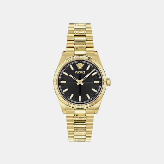 Ver.Millenium L.(Wc-0E) Women Quartz Black Dial Analog Stainless Steel Watch VE0E00625