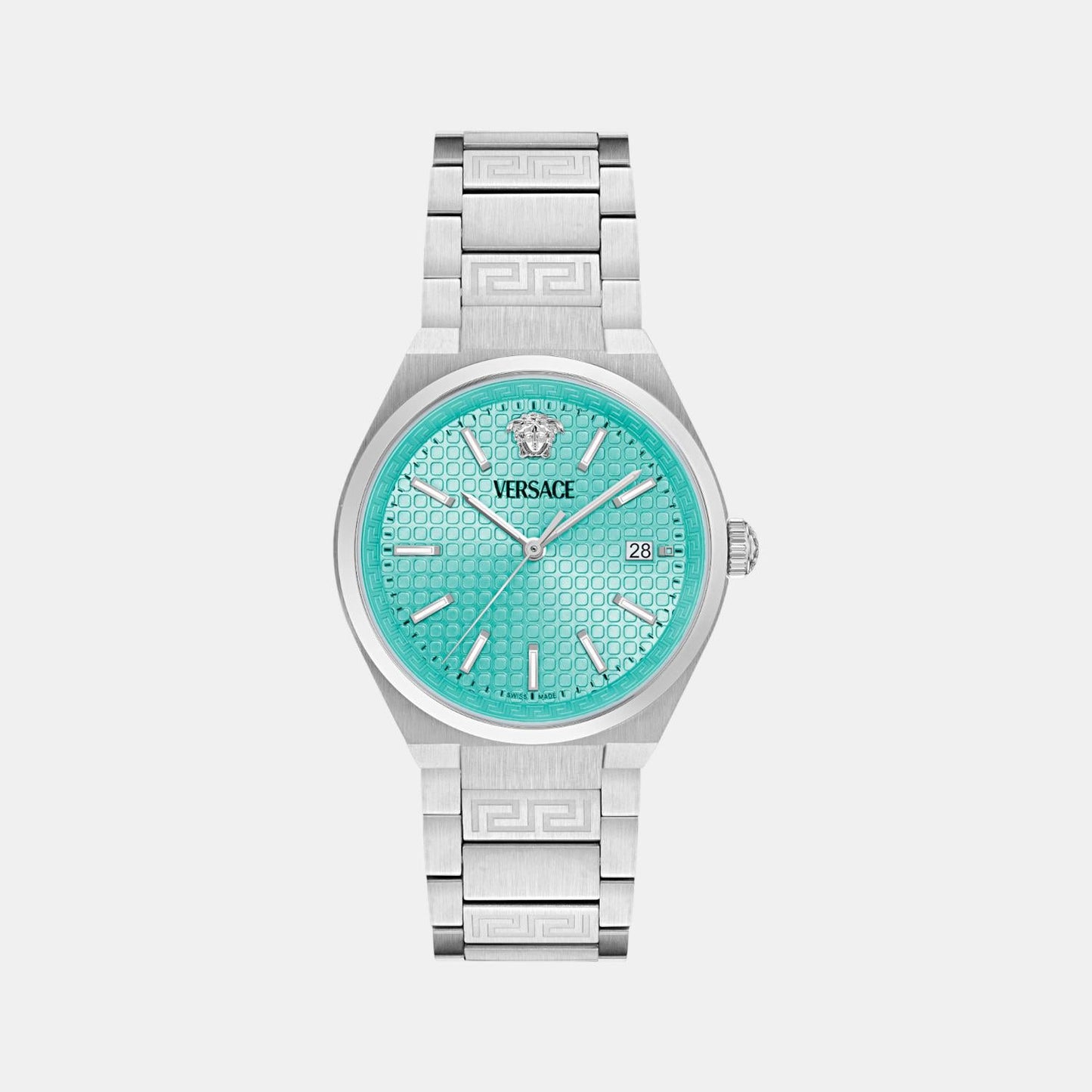 V-Auria Men Quartz Blue Dial Analog Stainless Steel Watch VE0F00225