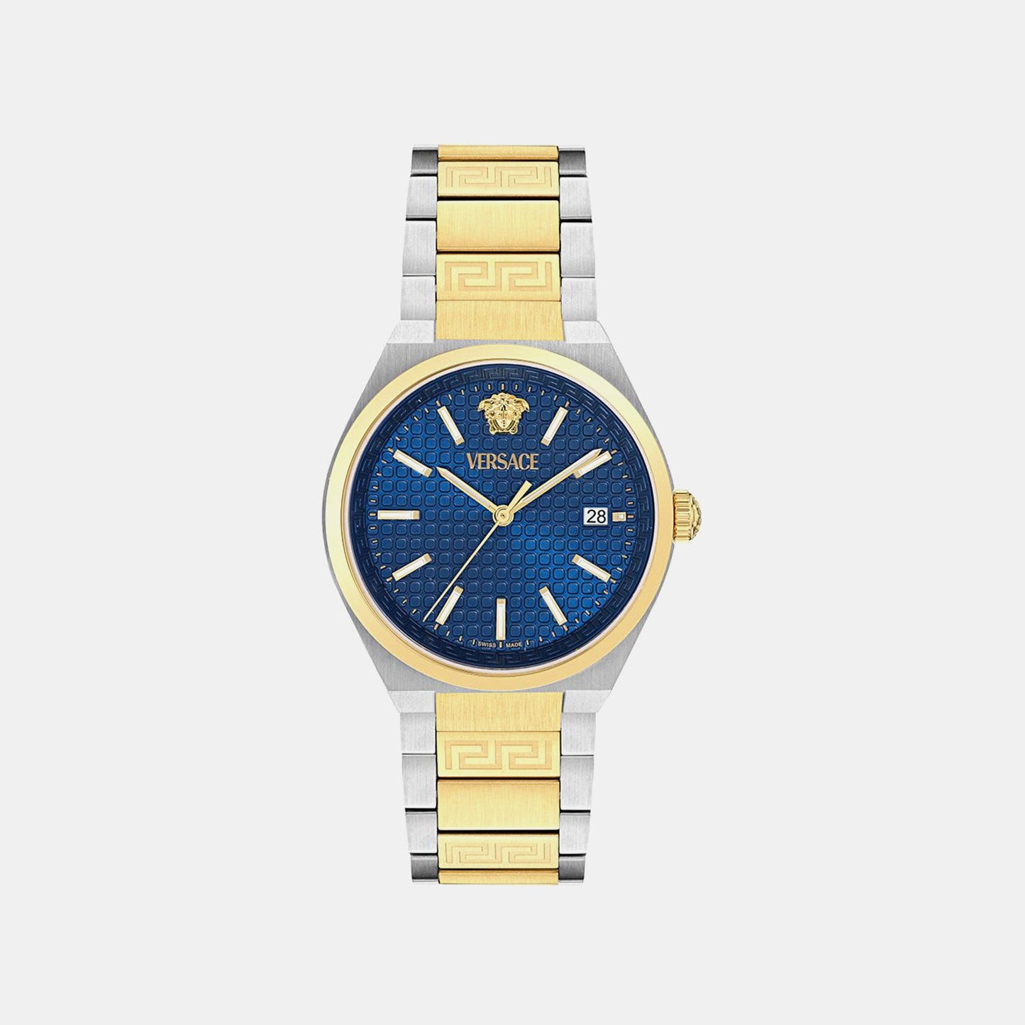 V-Auria (Wc-0F) Men Quartz Blue Dial Analog Stainless Steel Watch VE0F00325