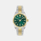 Ver.Millenium G.(Wc-0G) Men Quartz Green Dial Analog Stainless Steel Watch VE0G00425
