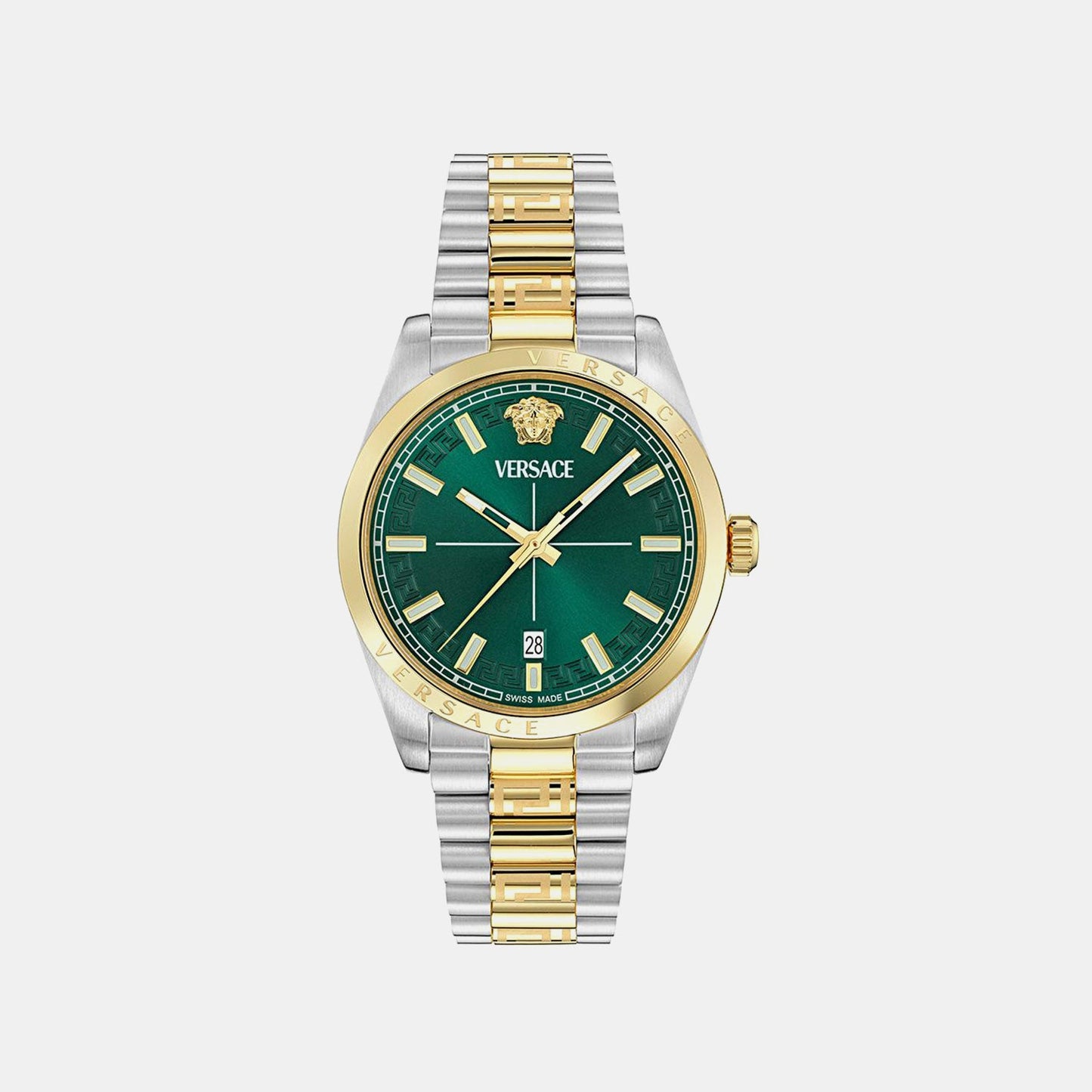 Ver.Millenium G.(Wc-0G) Men Quartz Green Dial Analog Stainless Steel Watch VE0G00425