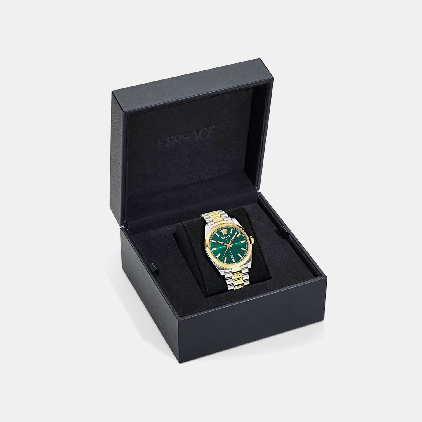 Ver.Millenium G.(Wc-0G) Men Quartz Green Dial Analog Stainless Steel Watch VE0G00425