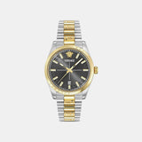 Millenium Men Quartz Black Dial Analog Stainless Steel Watch VE0G00825