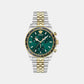 Greca Chr Wave (Wc-0H) Men Quartz Green Dial Chronograph Stainless Steel Watch VE0H00425