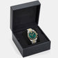 Greca Chr Wave (Wc-0H) Men Quartz Green Dial Chronograph Stainless Steel Watch VE0H00425