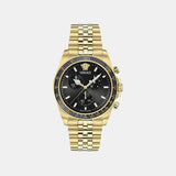 Greca Chr Wave (Wc-0H) Men Quartz Black Dial Chronograph Stainless Steel Watch VE0H00525