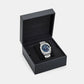 V-Contempo Gmt(Wc-0I) Men Quartz Blue Dial Analog Stainless Steel Watch VE0I00225