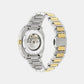 V-Contempo Gmt(Wc-0I) Men Quartz Green Dial Analog Stainless Steel Watch VE0I00325