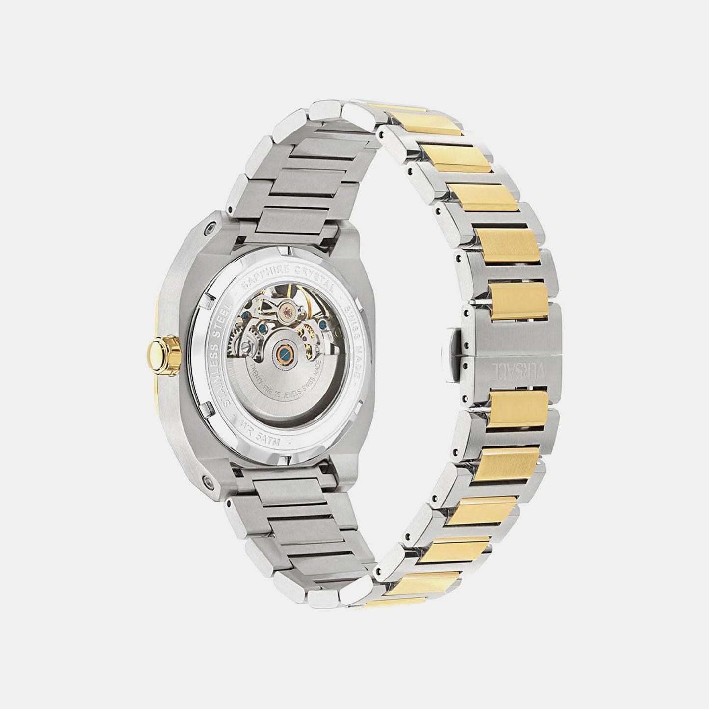 V-Contempo Gmt(Wc-0I) Men Quartz Green Dial Analog Stainless Steel Watch VE0I00325