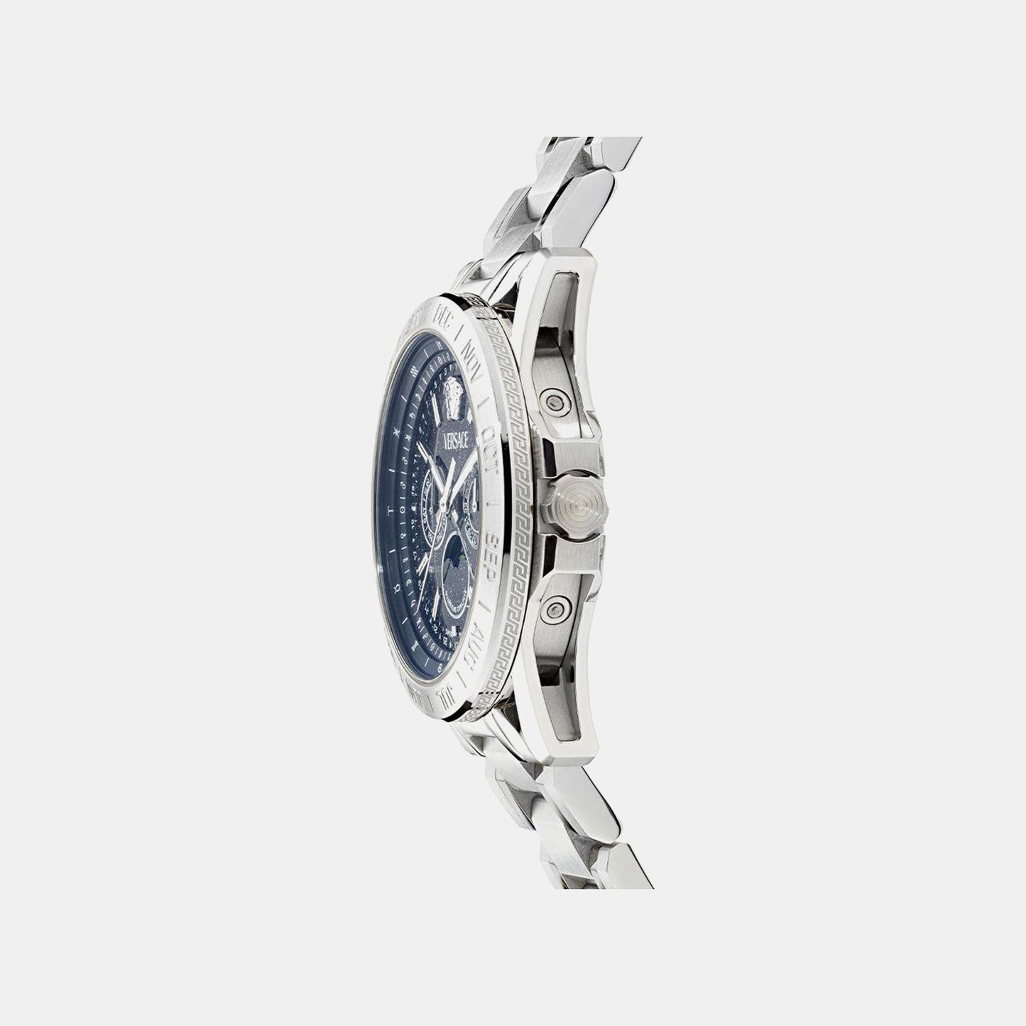 Galaxy Moonph.Chr (Wc-0K) Men Quartz Blue Dial Multi-Function Stainless Steel Watch VE0K00125