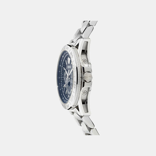 Galaxy Moonph.Chr (Wc-0K) Men Quartz Blue Dial Multi-Function Stainless Steel Watch VE0K00125