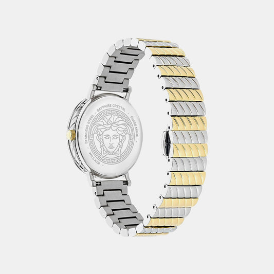Versace Delphinus (Wc-0O) Women Quartz Green Dial Analog Stainless Steel Watch VE0O00225