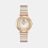 Versace Delphinus (Wc-0O) Women Quartz White Dial Analog Stainless Steel Watch VE0O00325