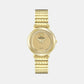 Versace Delphinus (Wc-0O) Women Quartz Gold Dial Analog Stainless Steel Watch VE0O00525