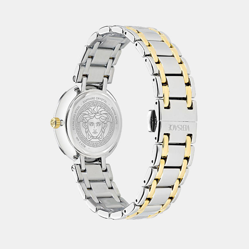 Versace Antlia (Wc-0P) Women Quartz Green Dial Analog Stainless Steel Watch VE0P00425