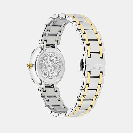 Versace Antlia (Wc-0P) Women Quartz Green Dial Analog Stainless Steel Watch VE0P00425