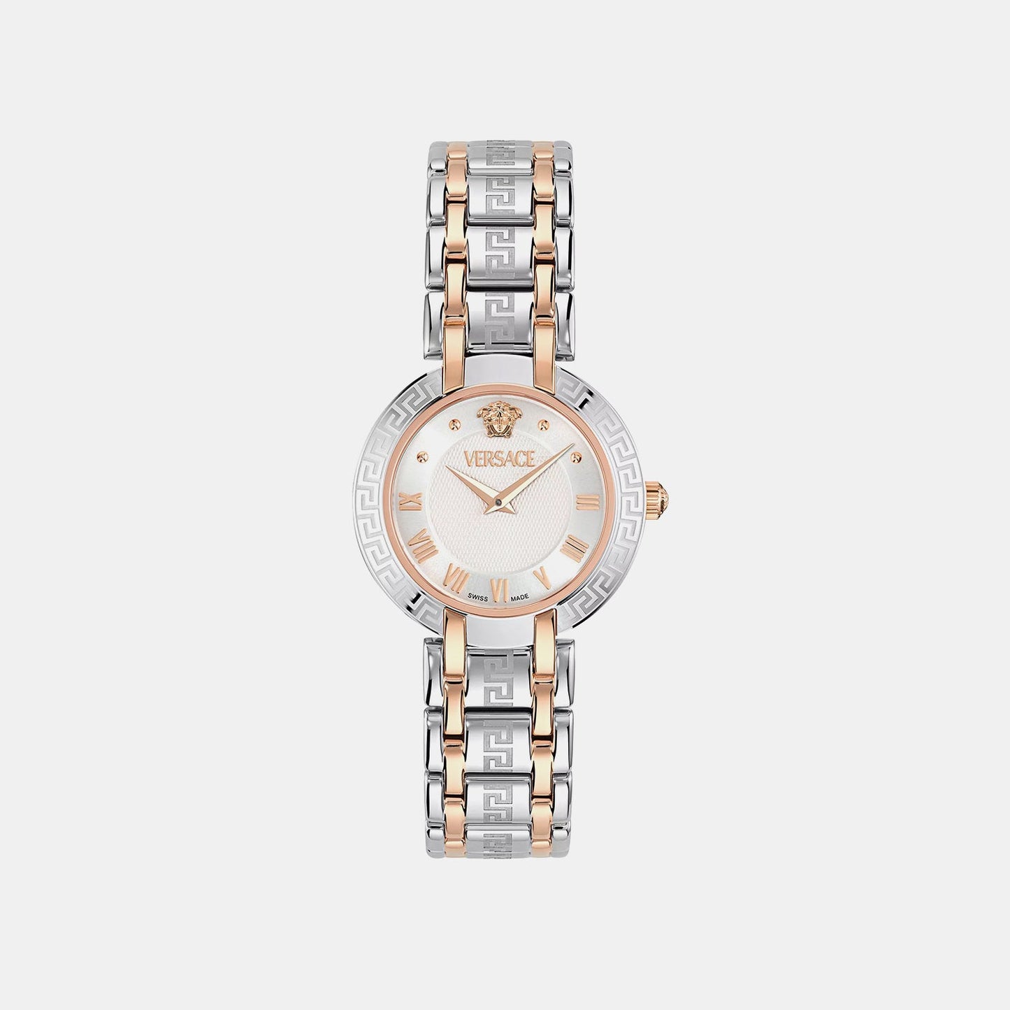 Versace Antlia (Wc-0P) Women Quartz White Dial Analog Stainless Steel Watch VE0P00525