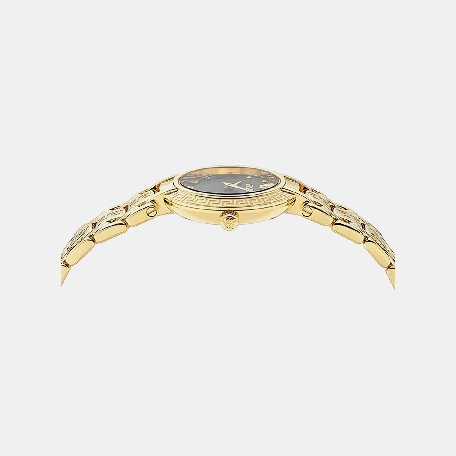 Versace Antlia (Wc-0P) Women Quartz Black Dial Analog Stainless Steel Watch VE0P00625