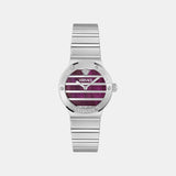 Greca Logo Pearl(Wc-0S) Women Quartz Mother Of Pearl Dial Analog Stainless Steel Watch VE0S00125