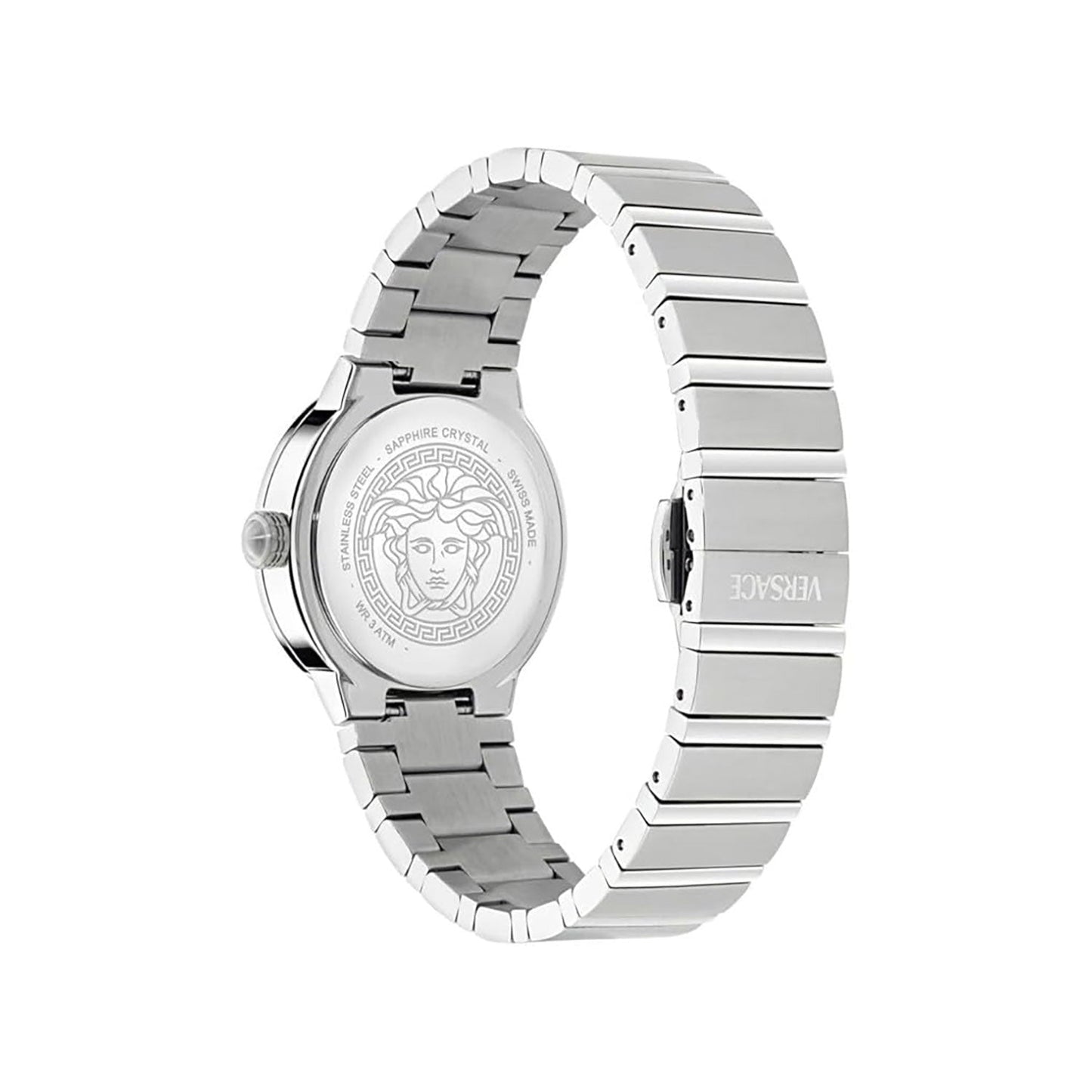 Greca Logo Pearl(Wc-0S) Women Quartz Mother Of Pearl Dial Analog Stainless Steel Watch VE0S00125