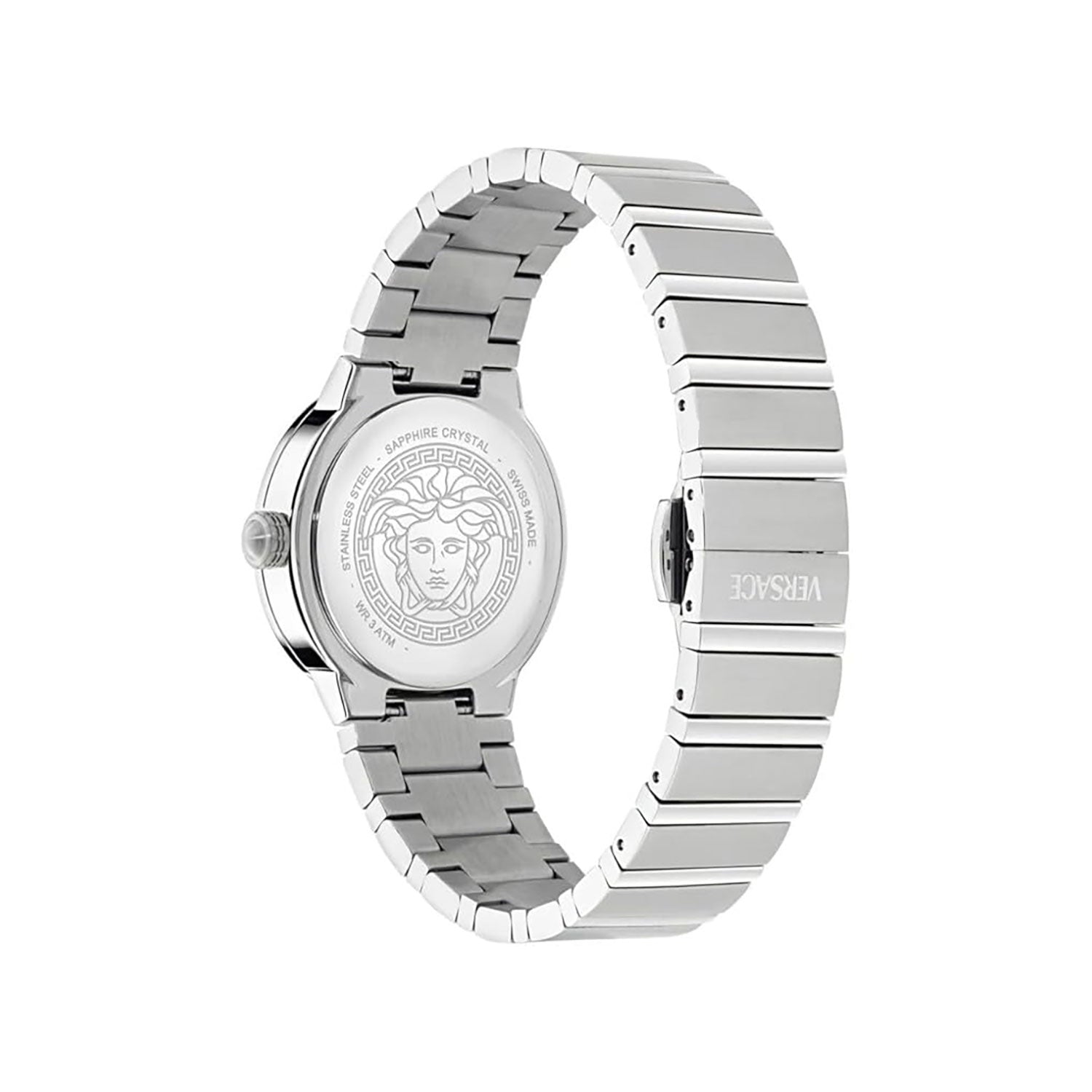 Greca Logo Pearl(Wc-0S) Women Quartz Mother Of Pearl Dial Analog Stainless Steel Watch VE0S00125
