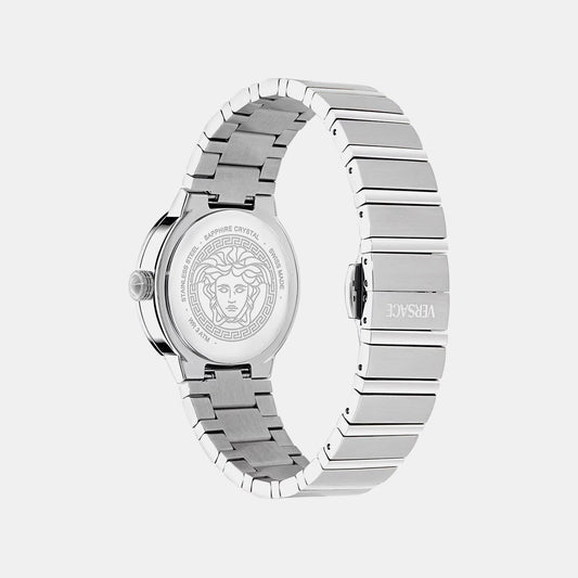 Greca Logo Pearl(Wc-0S) Women Quartz Mother Of Pearl Dial Analog Stainless Steel Watch VE0S00225