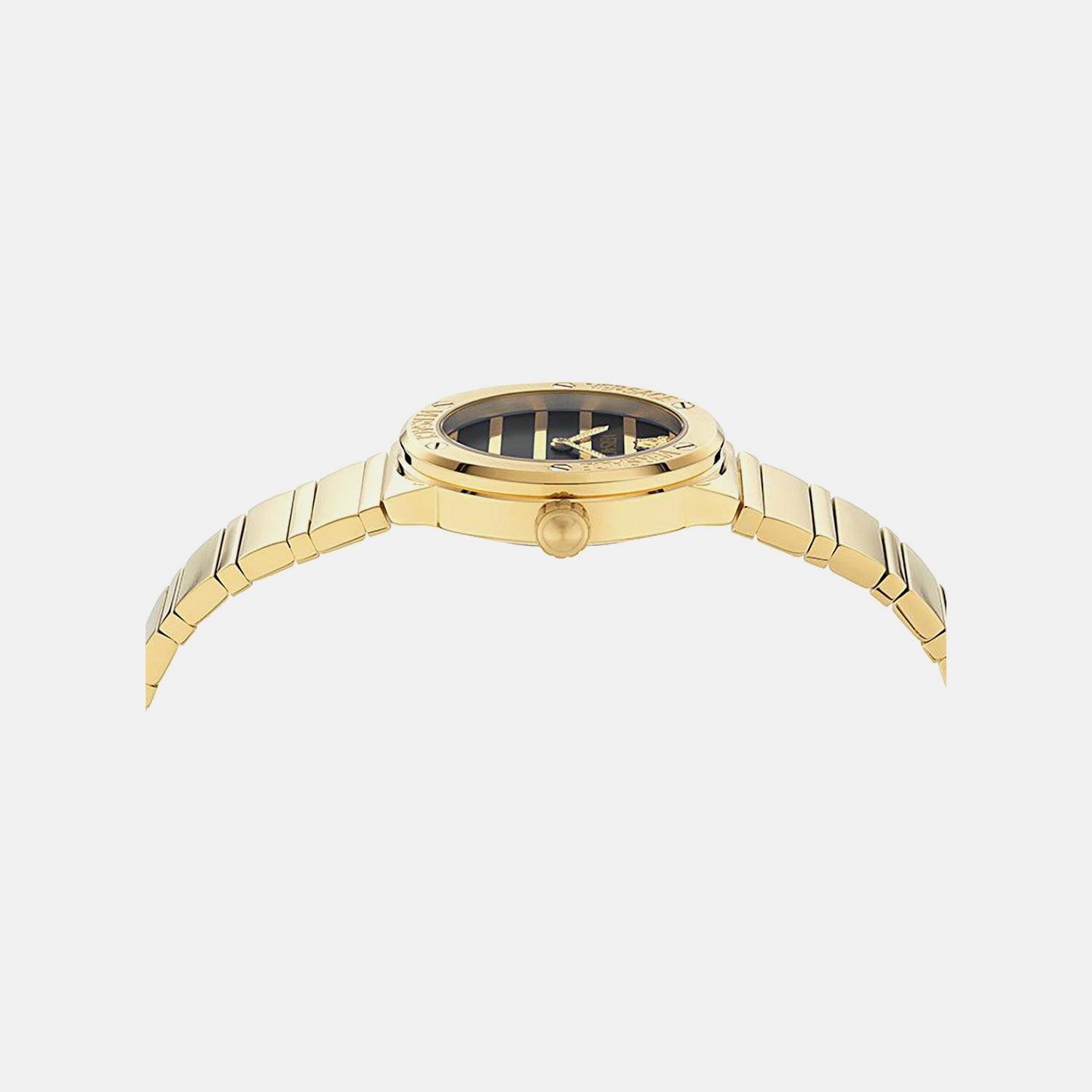 Greca Logo Pearl(Wc-0S) Women Quartz Mother Of Pearl Dial Analog Stainless Steel Watch VE0S00525