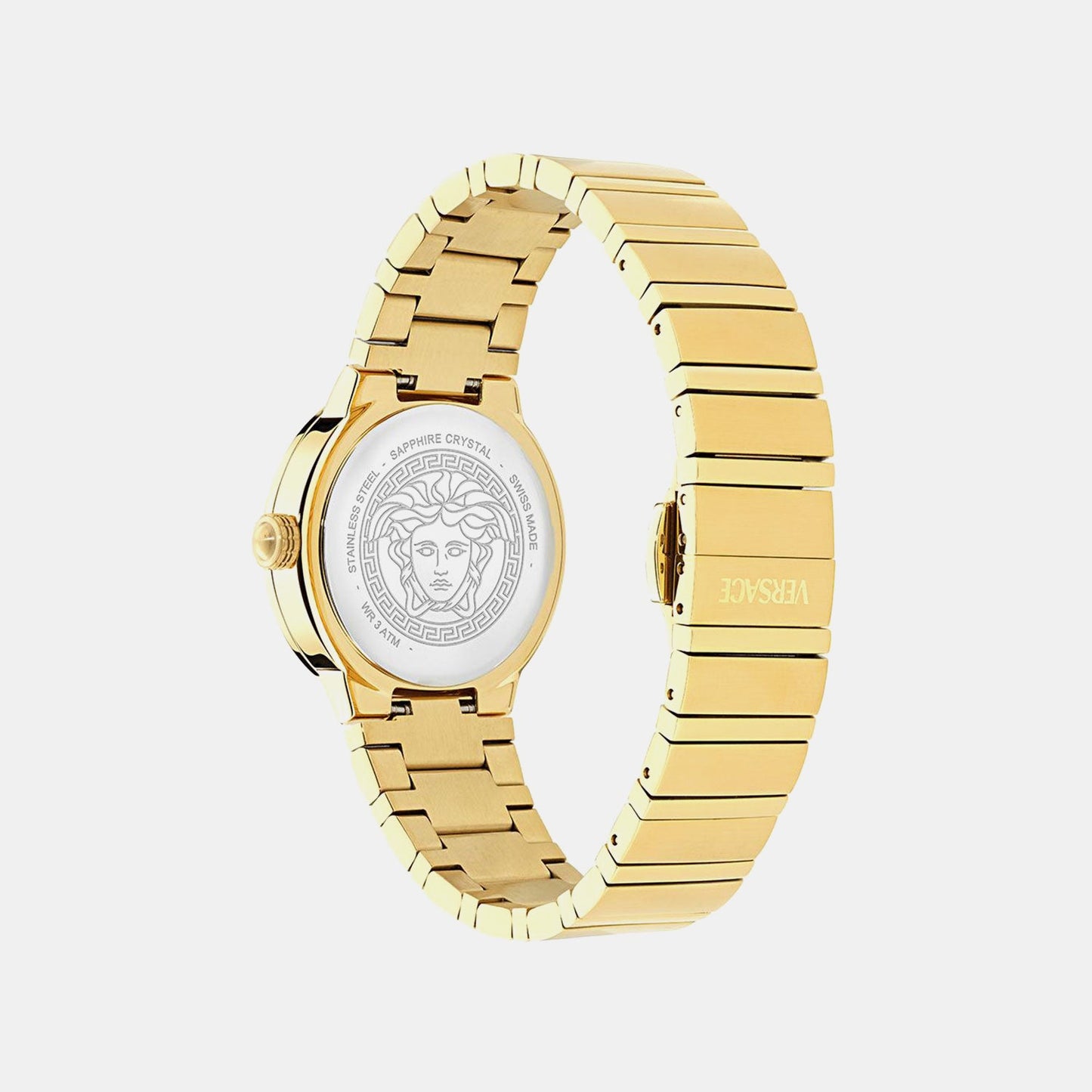 Greca Logo Pearl(Wc-0S) Women Quartz Mother Of Pearl Dial Analog Stainless Steel Watch VE0S00525