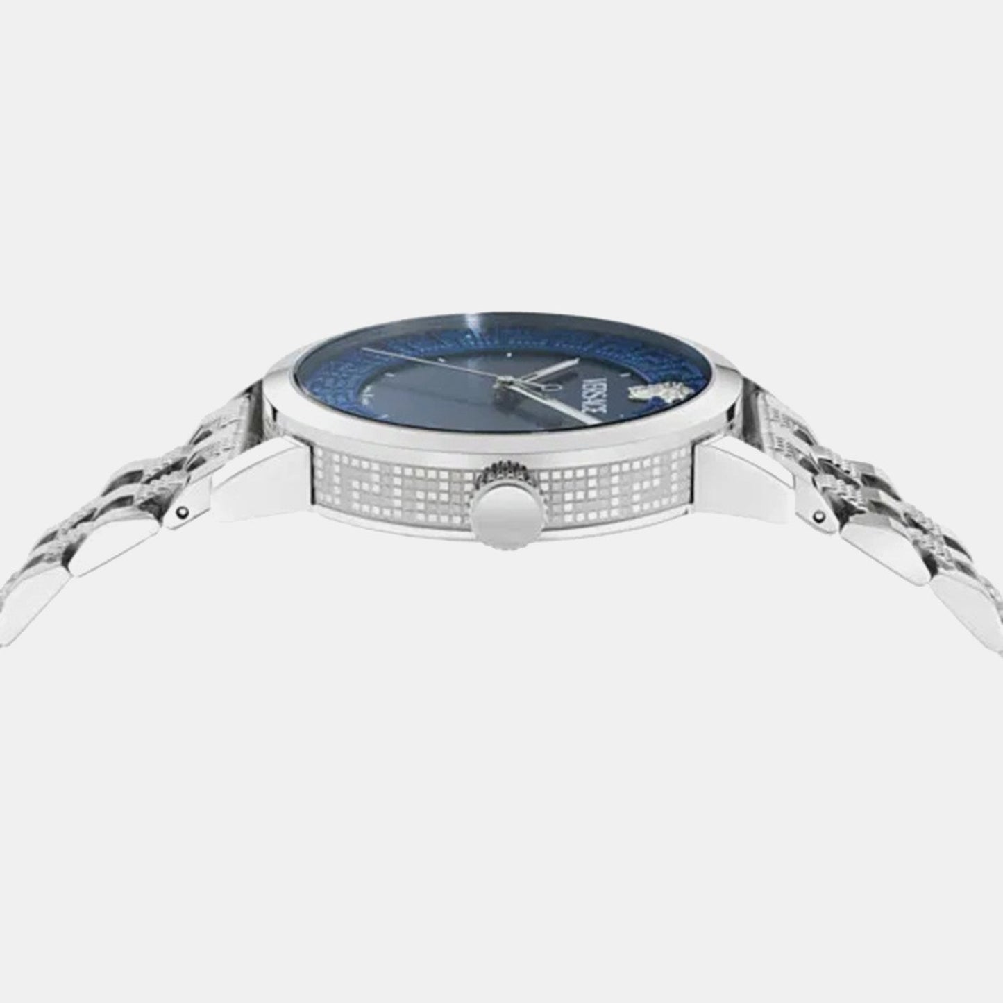 Albireo Men Quartz Blue Dial Analog Stainless Steel Watch VE0T00325