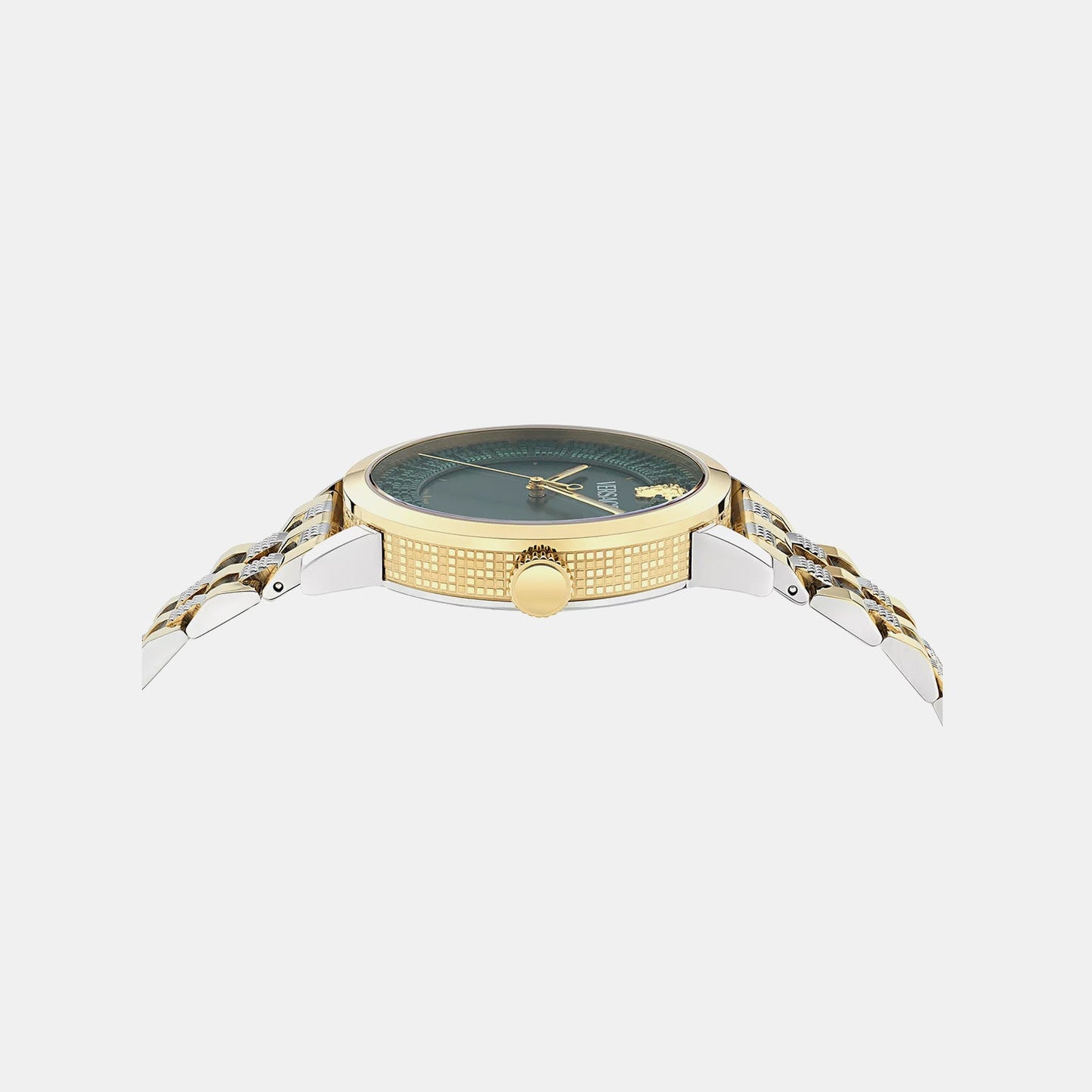 Versace Albireo (Wc-0T) Men Quartz Green Dial Analog Stainless Steel Watch VE0T00425