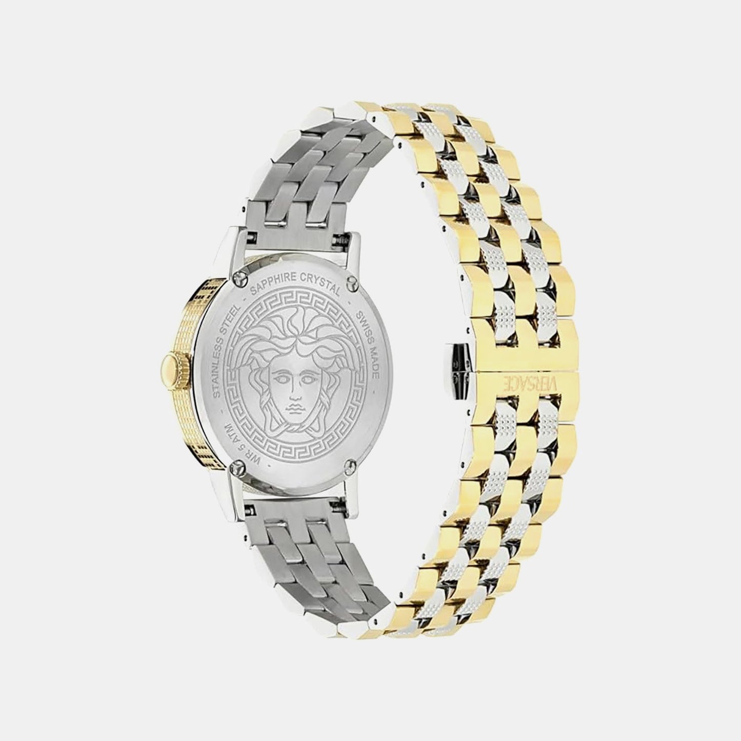 Versace Albireo (Wc-0T) Men Quartz Green Dial Analog Stainless Steel Watch VE0T00425