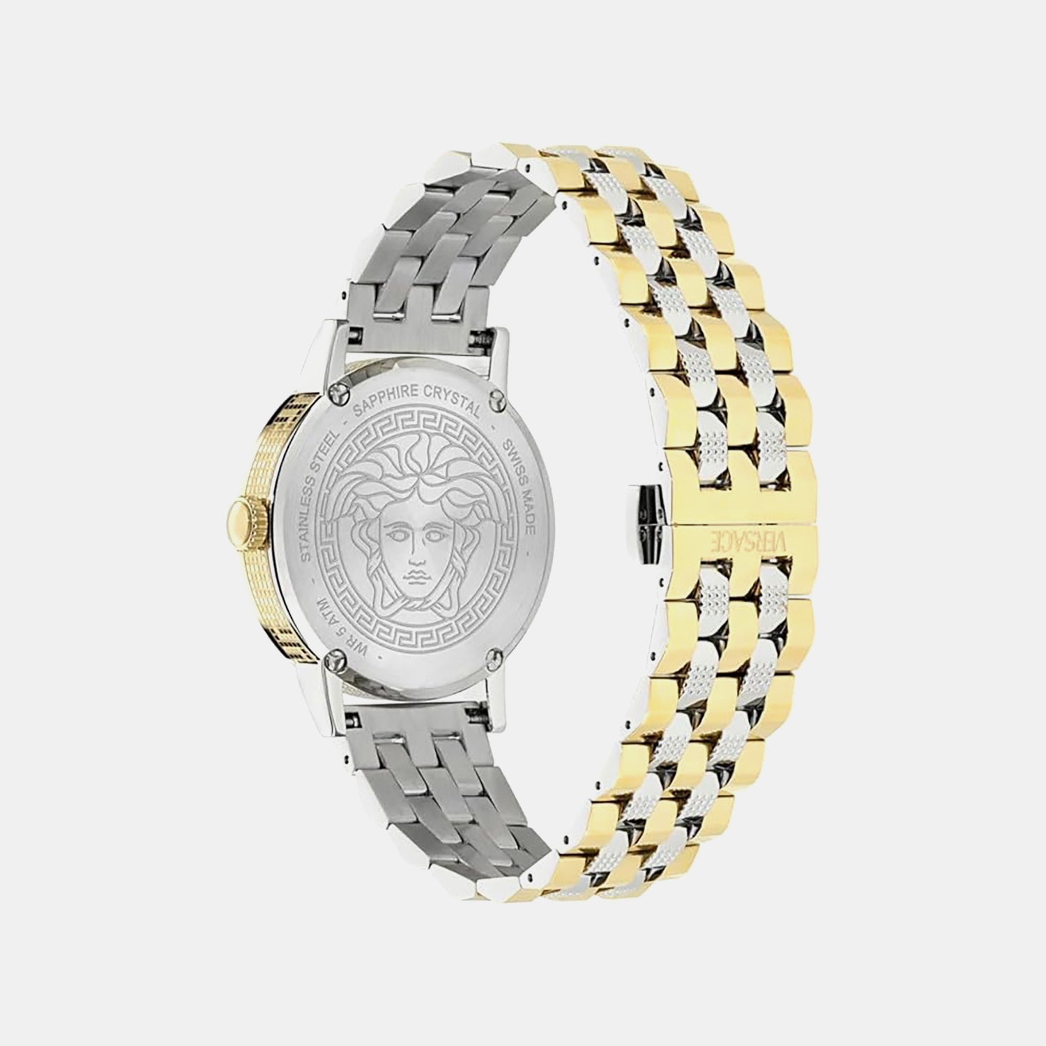 Versace Albireo (Wc-0T) Men Quartz Green Dial Analog Stainless Steel Watch VE0T00425