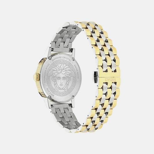 Versace Albireo (Wc-0T) Men Quartz Green Dial Analog Stainless Steel Watch VE0T00425