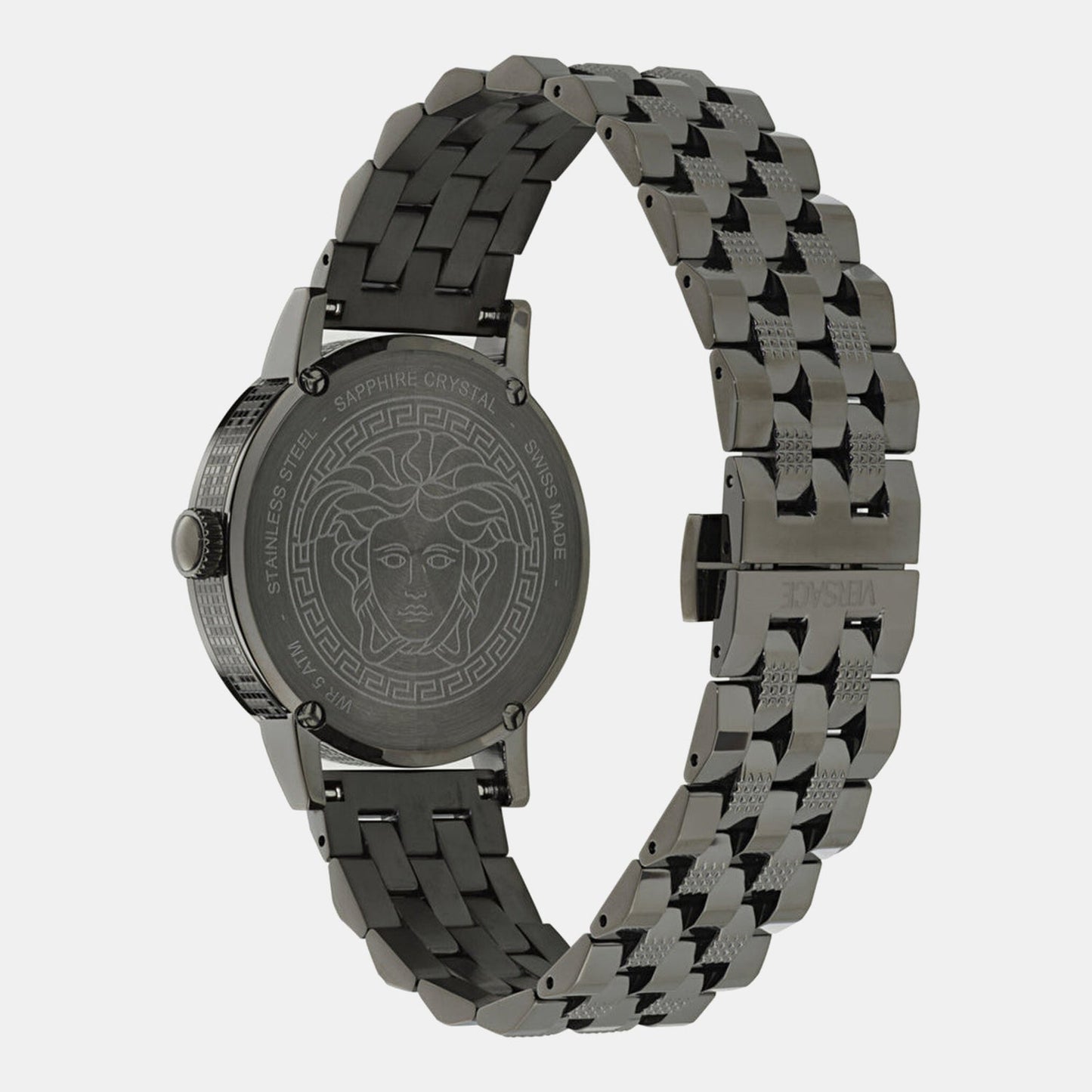 Versace Albireo (Wc-0T) Men Quartz Grey Dial Analog Stainless Steel Watch VE0T00625