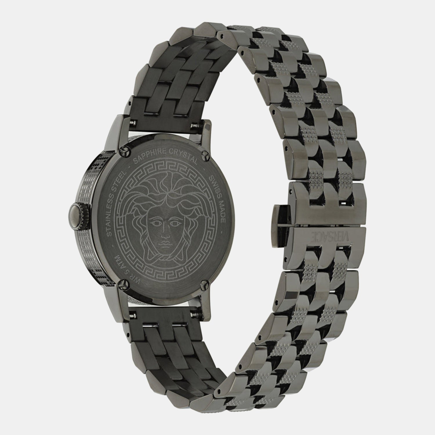Versace Albireo (Wc-0T) Men Quartz Grey Dial Analog Stainless Steel Watch VE0T00625