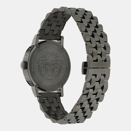 Versace Albireo (Wc-0T) Men Quartz Grey Dial Analog Stainless Steel Watch VE0T00625