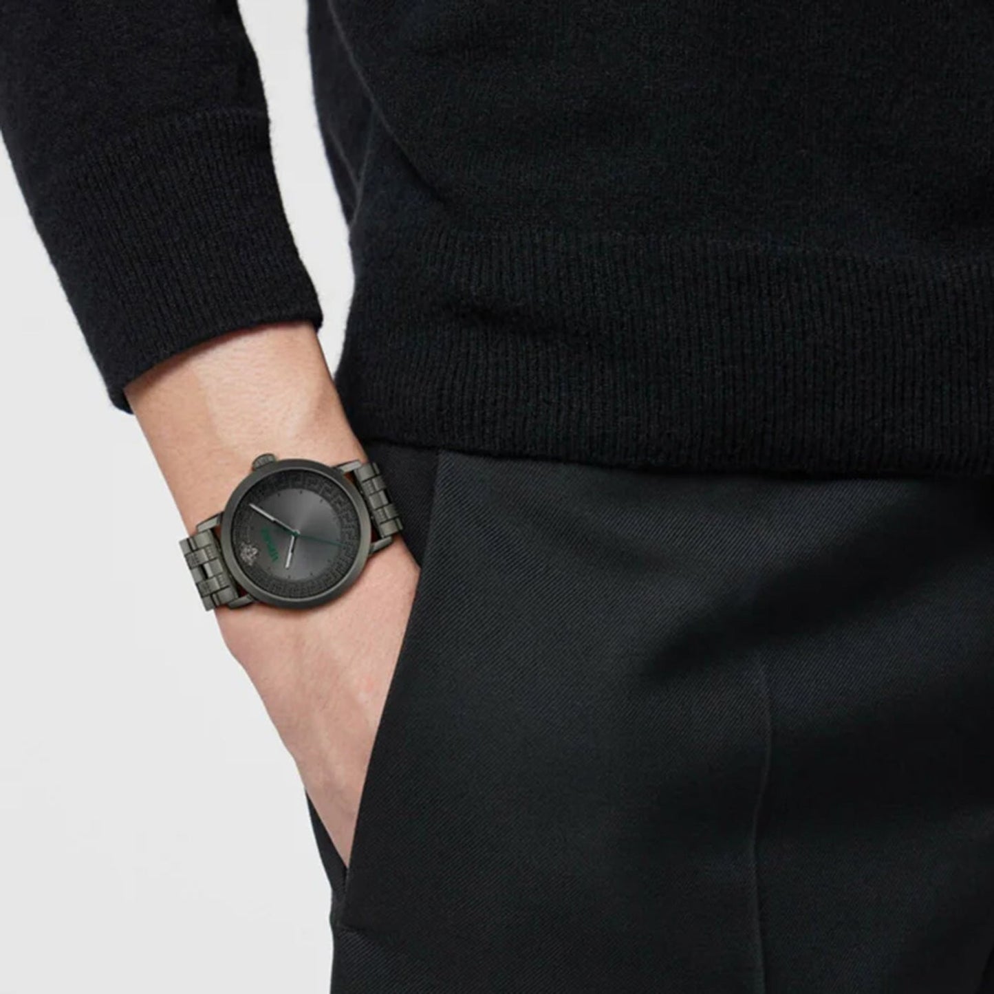 Versace Albireo (Wc-0T) Men Quartz Grey Dial Analog Stainless Steel Watch VE0T00625