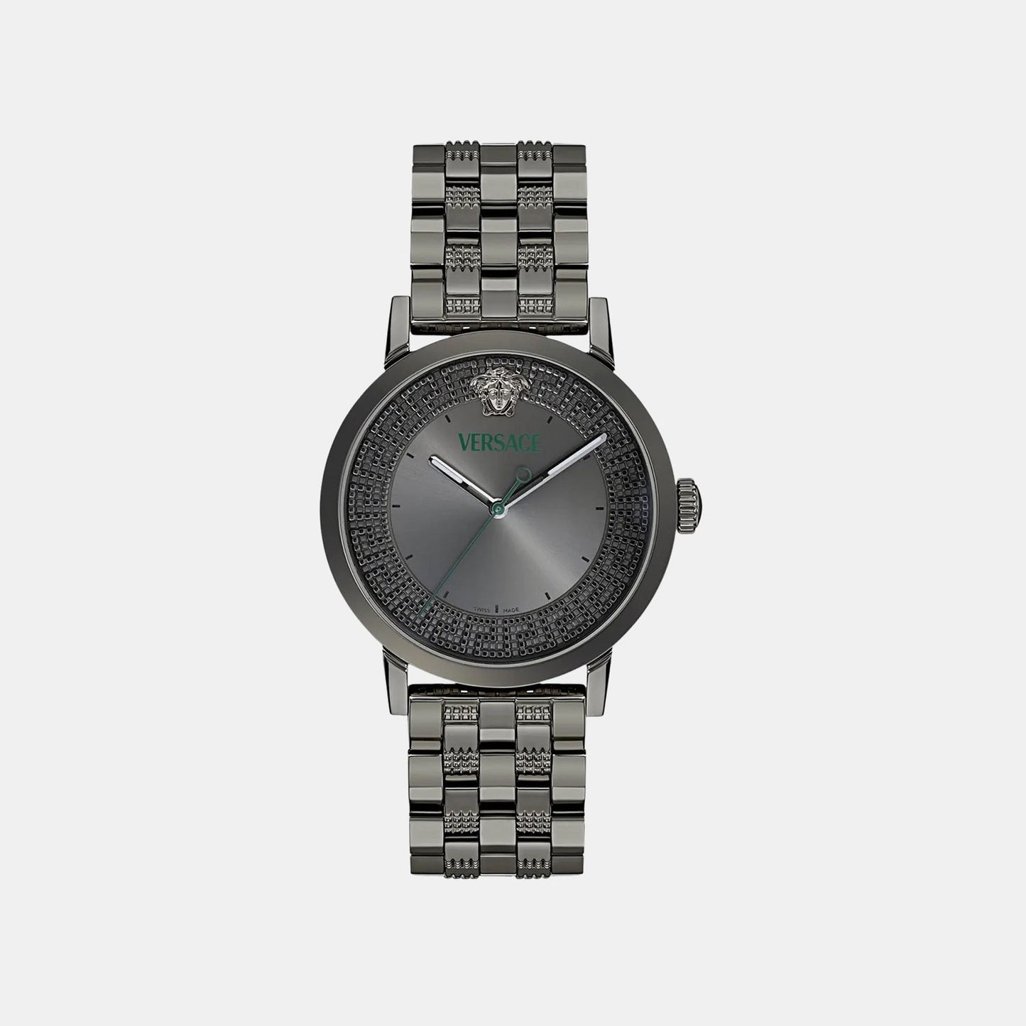 Versace Albireo (Wc-0T) Men Quartz Grey Dial Analog Stainless Steel Watch VE0T00625
