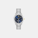 Versace Apodis (Wc-0U) Men Quartz Blue Dial Analog Stainless Steel Watch VE0U00125