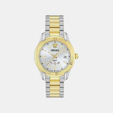 Versace Apodis (Wc-0U) Men Quartz White Dial Analog Stainless Steel Watch VE0U00325