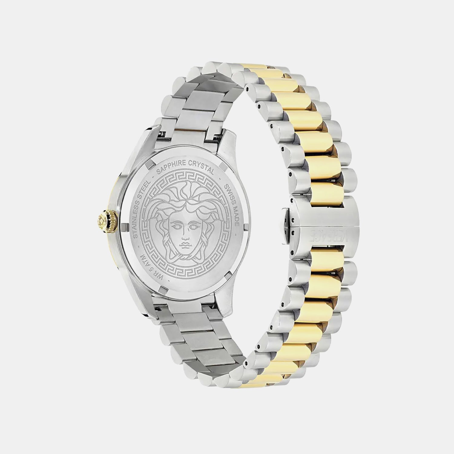 Versace Apodis (Wc-0U) Men Quartz White Dial Analog Stainless Steel Watch VE0U00325