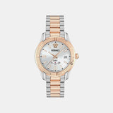 Versace Apodis (Wc-0U) Men Quartz White Dial Analog Stainless Steel Watch VE0U00425