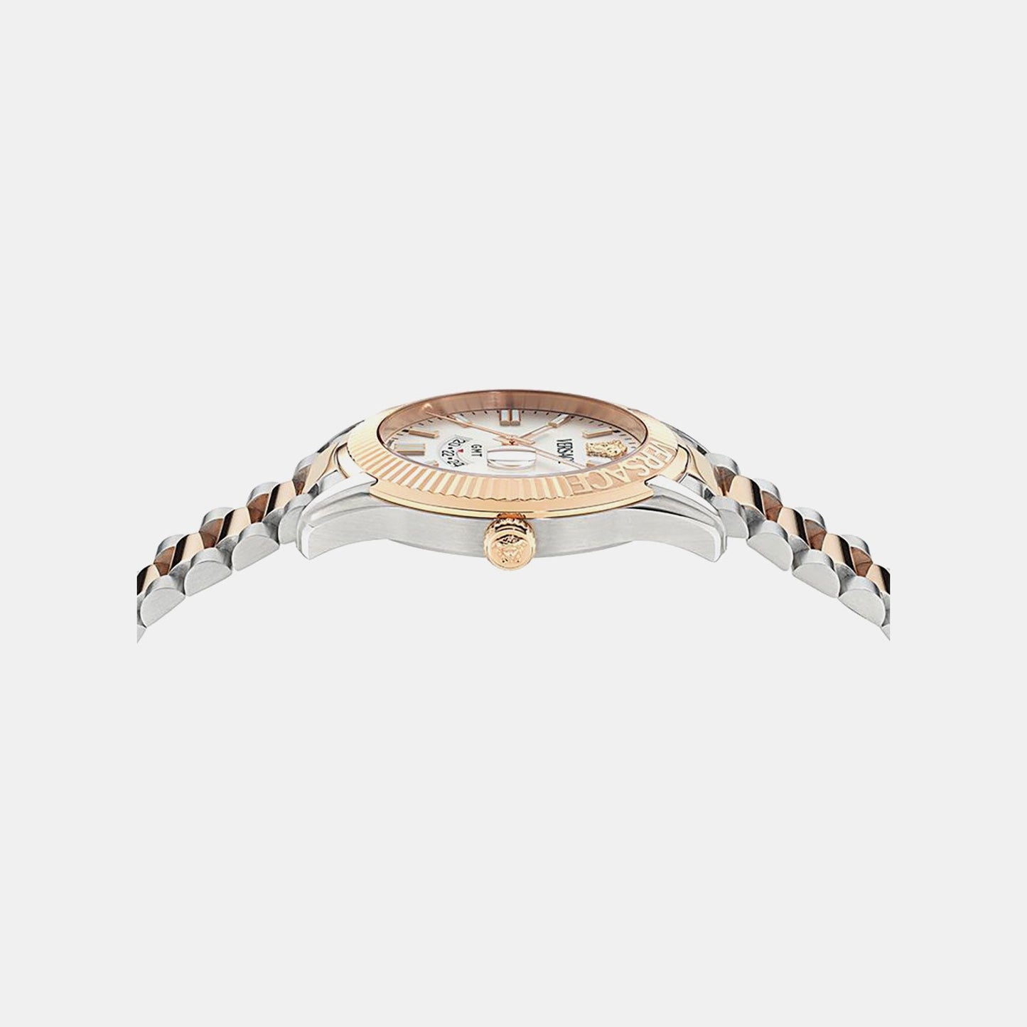 Versace Apodis (Wc-0U) Men Quartz White Dial Analog Stainless Steel Watch VE0U00425