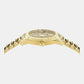Apodis Men Quartz Gold Dial Analog Stainless Steel Watch VE0U00525