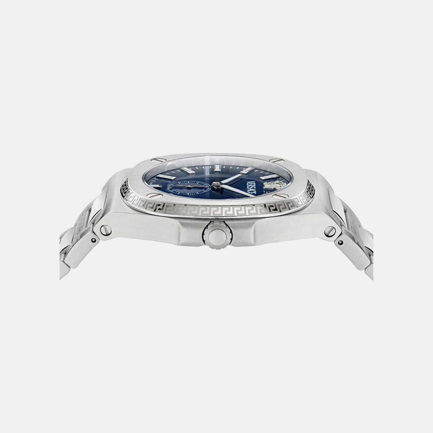 Versace Tolomeo (Wc-0V) Men Quartz Blue Dial Analog Stainless Steel Watch VE0V00225