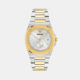 Versace Tolomeo (Wc-0V) Men Quartz White Dial Analog Stainless Steel Watch VE0V00325