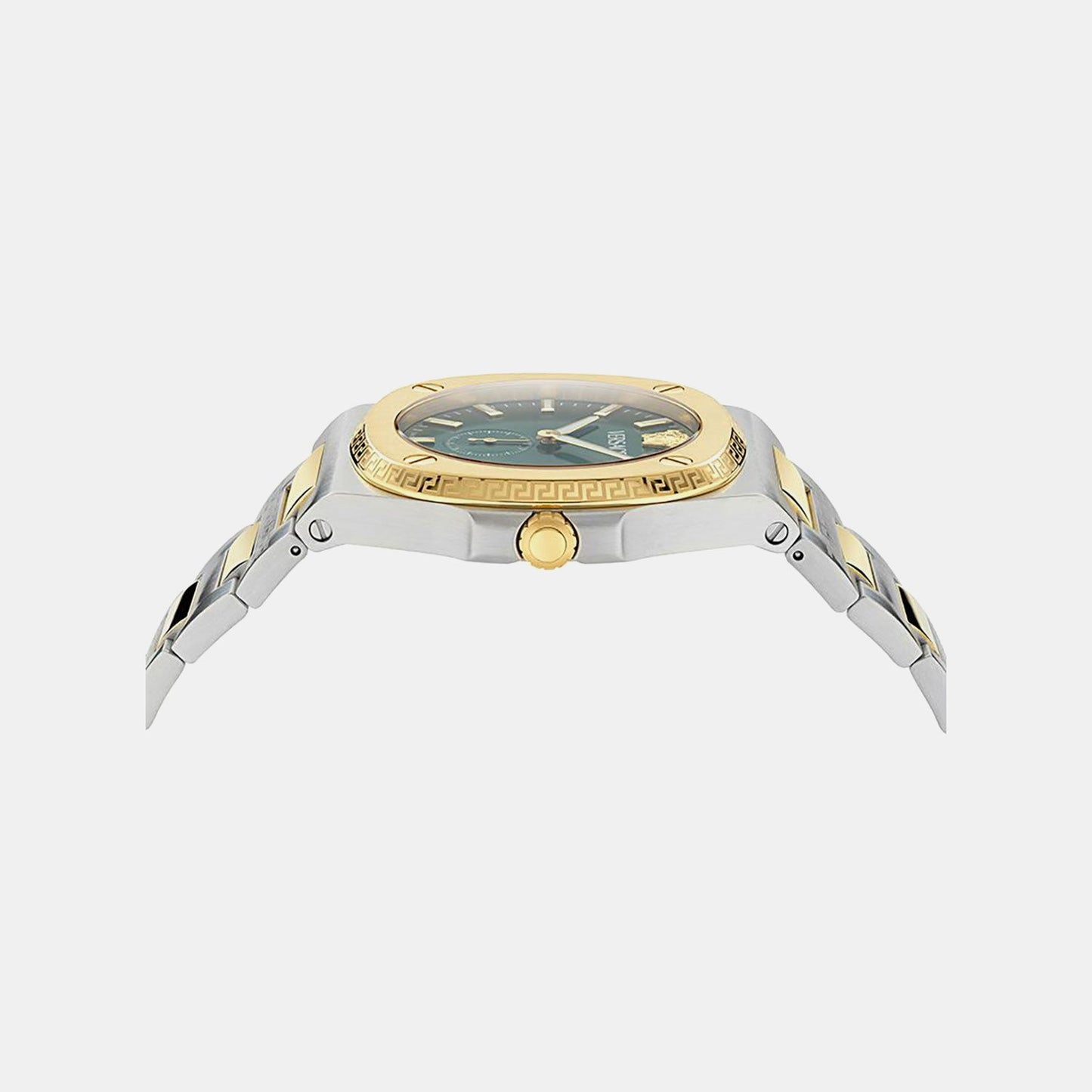 Versace Tolomeo (Wc-0V) Men Quartz Green Dial Analog Stainless Steel Watch VE0V00425